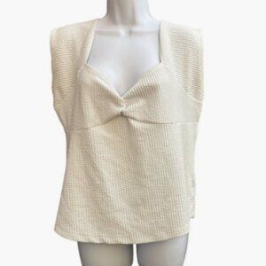 Maeve by Anthropologie. Sleeveless V-Neck Bow Tunic top. Stretch. XL